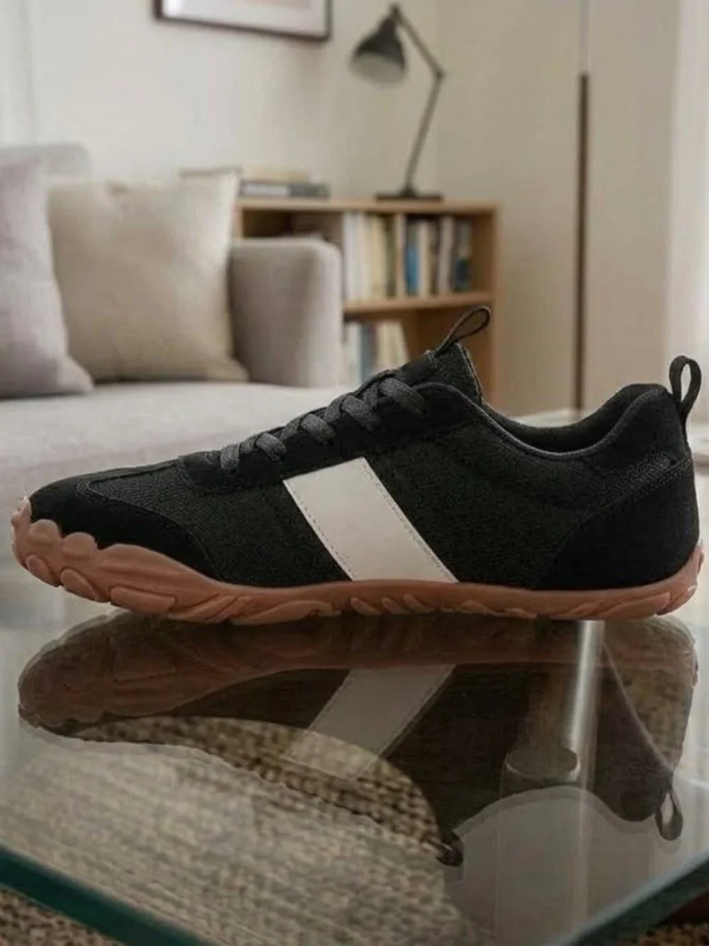 Black Barefoot Minimalist Trail Hiking Shoes